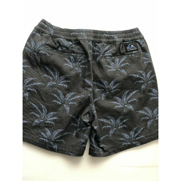 Quiksilver Men's OG Elasto 17" Walk Short Tarmac Palm Trees Print Size 32 - Picture 6 of 8